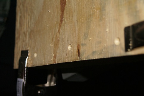 The drilled side